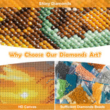 NEWENMO Castles Diamonds Painting Kits for Adults Beginner DIY 5D Dragon Diamond Art Paint with Round Diamonds, Full Drill Gem Art Animal Diamonds Painting for Craft Home Wall Decor 12x12 in NEWENMO