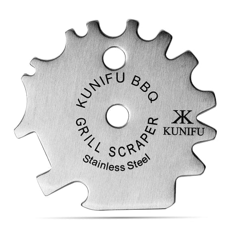 KUNIFU BBQ Grill Scraper, Stocking Stuffers, Bristle-Free for Griddle, Kitchen Gadgets Cleaner, Camping Accessories, Ideal Gifts for Christmas, for Men, Dad, Husband, Boyfriend, Fathers Day KUNIFU