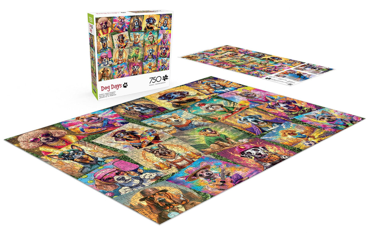 Buffalo Games - Who's Your Doggy - 750 Piece Jigsaw Puzzle for Adults -Challenging Puzzle Perfect for Game Nights - Finished Size is 24.00 x 18.00 Buffalo Games