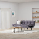 Opoiar Futon Couch,Convertible Futon Sofa Bed,Memory Foam Sleeper Sofa,Adjustable Modern Loveseat,Futon Sets, Sofa Bed for Compact Living Room,Apartment,Office,Grey Opoiar