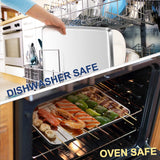 Large Baking Sheet, P&P CHEF Stainless Steel Cookie Sheet Baking Pan Tray, Rectangle 16''x12''x1'', Healthy & Non Toxic, Mirror Finish & Dishwasher Safe P&P CHEF