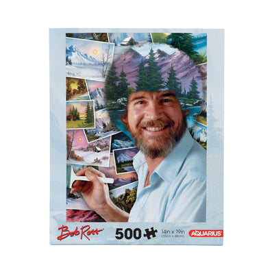 AQUARIUS Bob Ross Hair 500pc Puzzle (500 Piece Jigsaw Puzzle) - Glare Free - Precision Fit - Officially Licensed Bob Ross Hair 500pc Puzzle Movie Merchandise & Collectibles - 14x19 Inches