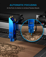 OMTech Pro 100W CO2 Laser Engraver, 40x24 Inch Laser Cutter with Built-in Water Chiller 1200mm/s Speed Autofocus 4 Way Pass Air Assist, Laser Class 2，0.827mW Output Power OMTech