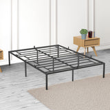 IDEALHOUSE Full Bed Frame with Storage 14 Inch Metal Platform Bed Frame with Steel Slat Support No Box Spring Needed,Mattress Foundation,Easy to Assemble… IDEALHOUSE