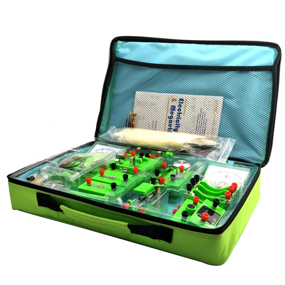 EUDAX School Physics Labs Basic Electricity Discovery Circuit and Magnetism Experiment kits for High School Students Electromagnetism Elementary Electronics EUDAX