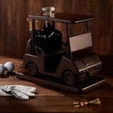 Golf Decanter Whiskey Decanter - The Wine Savant - Brown Mahogany Wood Golf Gifts for Both Men & Women, Golf Accessories, Golfer Gifts, Based on A Replica Golf Cart (600ml Decanter) The Wine Savant