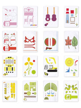 SONGTIY 3D Printing Drawing Book, Reusable Colorful 40 Patterns Thick Paper Template with a Clear Plate, Painting Graffiti Template for 3D Pen Kids DIY Gift SONGTIY