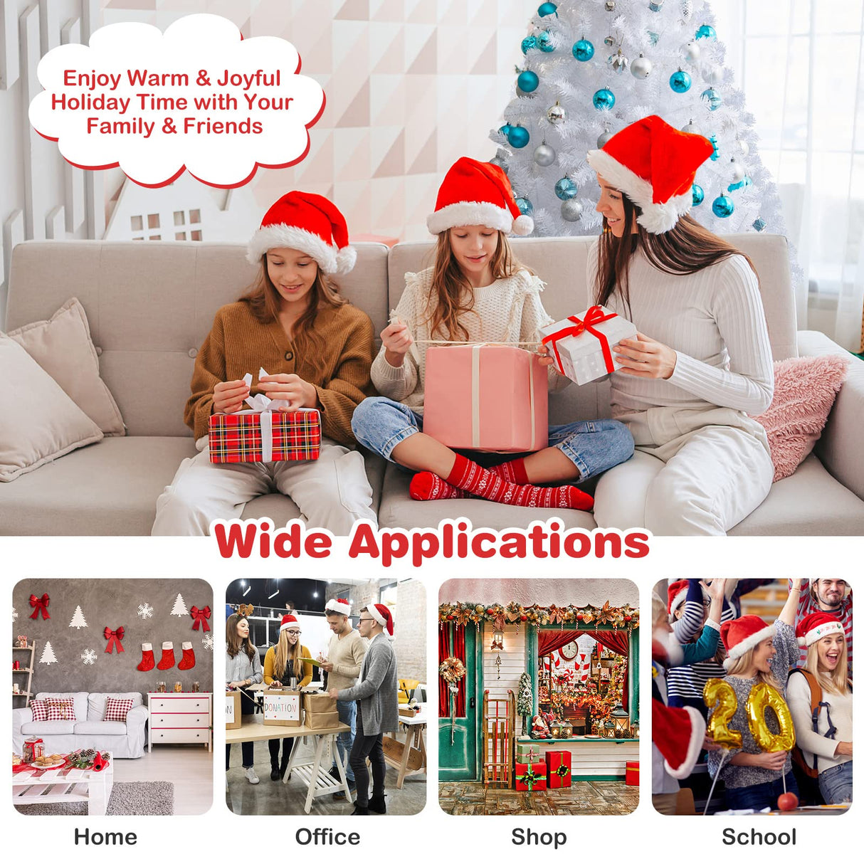 COSTWAY 7Ft-Artificial-PVC-Christmas-Tree-W-Stand-Holiday-Season-Indoor-Outdoor-White COSTWAY