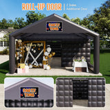 SPECRAFT 39x20x14 FT Large Inflatable Nightclub with Additional Gazebo, 2 Sides Escape Doors Inflatable Tent for Parties, Party Tent for Birthday Party/Outdoor Events SPECRAFT