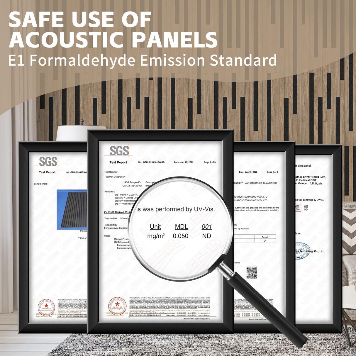 2 Pack Acoustic Wood Panels for Wall,Soundproof Wall Panels, Wood Slat Wall Panels for Interior Decoration and Noise Reduction 3D Textured Panel for Wall (Walnut,47.3 x 23.6 x 0.7inch) laapee