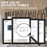 2 Pack Acoustic Wood Panels for Wall,Soundproof Wall Panels, Wood Slat Wall Panels for Interior Decoration and Noise Reduction 3D Textured Panel for Wall (Walnut,47.3 x 23.6 x 0.7inch) laapee