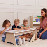 ECR4Kids Kiddo Bench, Kids Furniture, White Wash ECR4Kids