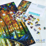 Ingooood Rainy Night Walk Wooden Puzzle 1000 Pieces Ingooood