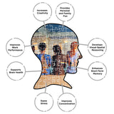 AQUARIUS Pink Floyd Back Art Puzzle (1000 Piece Jigsaw Puzzle) - Glare Free - Precision Fit - Officially Licensed Pink Floyd Merchandise & Collectibles - 20 x 27 Inches AQUARIUS