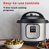 Instant Pot Duo 7-in-1 Mini Electric Pressure Cooker, Slow Rice Cooker, Steamer, Sauté, Yogurt Maker, Warmer & Sterilizer, Includes Free App with over 1900 Recipes, Stainless Steel, 3 Quart Instant Pot