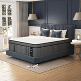 DIFAME Queen Size Mattress, Upgrade Strengthen 12 Inch Hybrid Queen Mattress in a Box,Mattress Queen Size with Memory Foam and Independent Pocket Spring,Medium Firm,Edge Support,Motion Isolation DIFAME