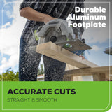 Greenworks 24V 7-1/4'' Circular Saw Brushless Cordless, with 4Ah Battery and 2A Charger Greenworks