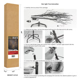 Lightshare Set of 3 Star Light Trees Christmas Decorations, Including 3 feet, 5 feet, and 6 feet, Warm White Christmas Tree, Brown Branch LIGHTSHARE