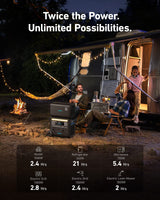 Anker Powerhouse 760 Portable Power Station Expansion Battery (2048Wh), 6× Longer Lifespan LiFePO4 Batteries, 2048Wh Extra Battery SOLIX F2000 Anker