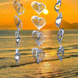 Sublimation Wind Spinners Blanks: 12 Pcs Bird Deterrent Spinner for Yard Porch Hanging - 3D Garden Decorations Outdoor Higliocas