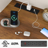 Farmhouse 47" Executive Desk, Computer Desk with Drawers and Storage Cabinet, Workstation Computer Desk with Hutch for Home Office Halitaa