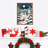 MEIYUDA Christmas Diamond Painting Kits for Adults, 5D Abstract Christmas Tree Diamond Art Kits for Beginners, DIY Gem Art Crystal Painting for Home Wall Decor and Present 12x16inch MEIYUDA