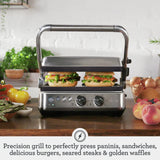Breville Sear & Press Grill BGR700BSS, Brushed Stainless Steel Breville