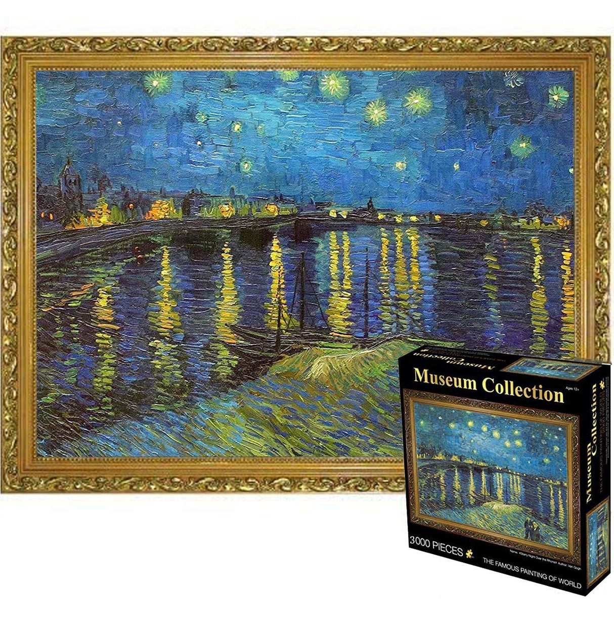 3000 Pieces Puzzles for Adults,Jigsaw Puzzle Entertainment Toys for Adult Birthday Gift Home Decor,Rhone River（45.3 x 32.3 inch） wifreo