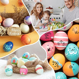 YunKo 6Pcs Easter Eggs Wooden Brown Fake Nest Eggs for Craft Decorate Get hens to Lay Eggs Chicken Coop Accessories YunKo
