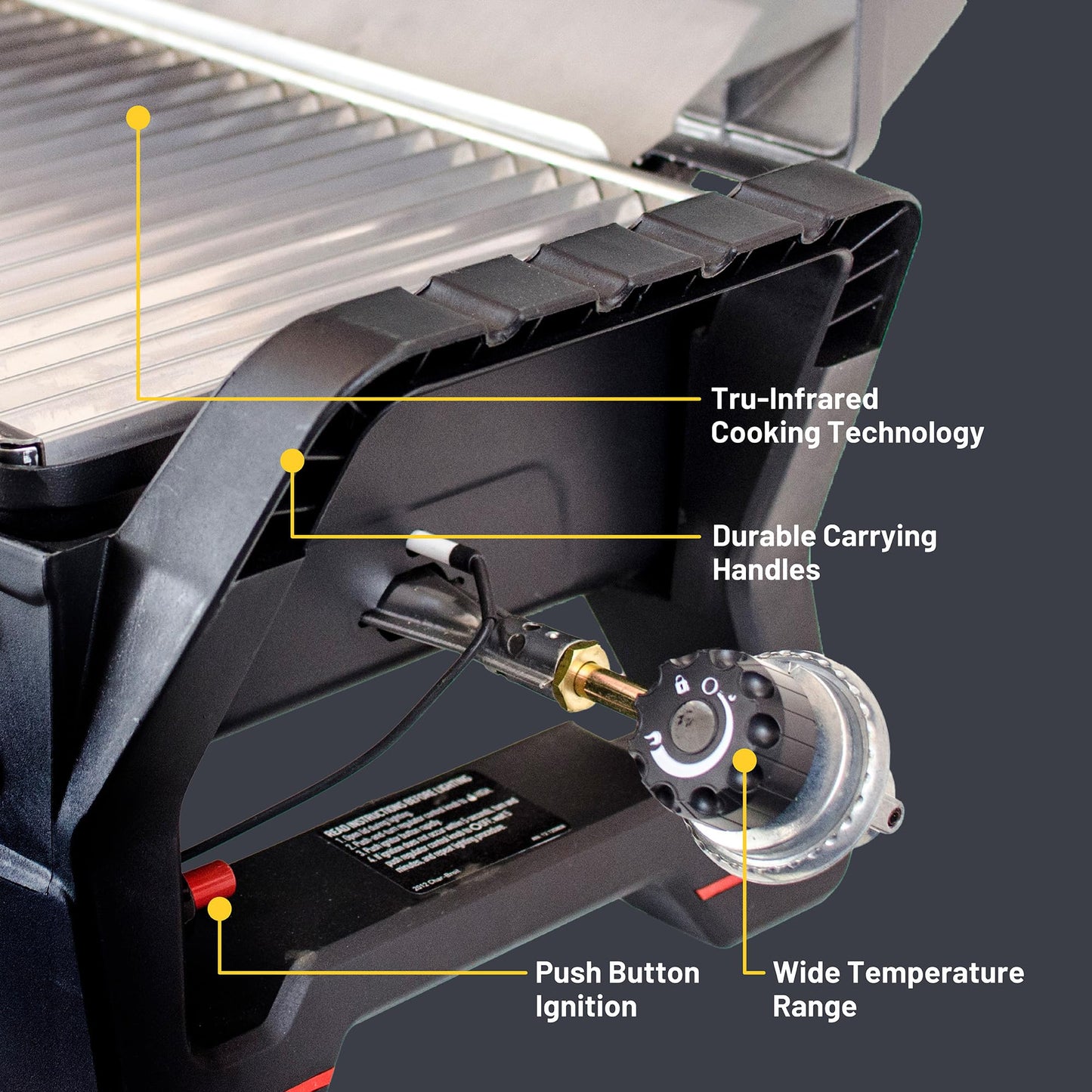 Charbroil® Grill2Go X200 Amplifire Cooking Technology 1-Burner Portable Propane Gas Stainless Steel Grill - 21401734