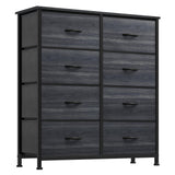 YITAHOME Dresser with 8 Drawers - Fabric Storage Tower, Organizer Unit for Bedroom, Hallway, Closets - Sturdy Steel Frame, Wooden Top & Easy Pull Fabric Bins YITAHOME