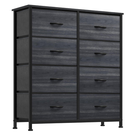 YITAHOME Dresser with 8 Drawers - Fabric Storage Tower, Organizer Unit for Bedroom, Hallway, Closets - Sturdy Steel Frame, Wooden Top & Easy Pull Fabric Bins YITAHOME