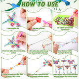 Kigley 6 Pcs Diamond Painting Suncatcher 3D Diamond Painting Wind Chime DIY Crystal Wind Chimes Art Suncatchers for Adults Kids Home Garden Window DIY Craft Kigley