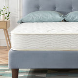 Best Price Mattress 8 Inch Tight Top Innerspring Hybrid Mattress - Comfort Foam Top with Bonnell Spring Base, Full White Best Price Mattress