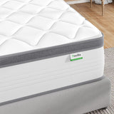 Novilla Twin Mattress for Kids, 10 Inch Twin Mattress Hybrid with Individually Pocket Innerspring, Pressure Relief & Motion Isolation, Medium Firm Feel Novilla