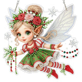 EOBROMD Diamond Hanging Art Kits for Adults, Diamond Art Painting Fairy Window Pendant Kits Suncatchers, DIY Special Shaped Rhinestone Adults, Home Wall Decor EOBROMD