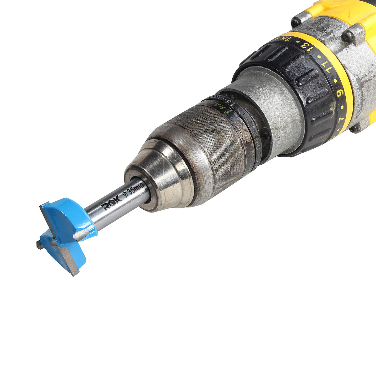 Rok Hardware 35mm Hinge Boring Forstner Drill Bit, Blue ROKBB35BLUE Rok