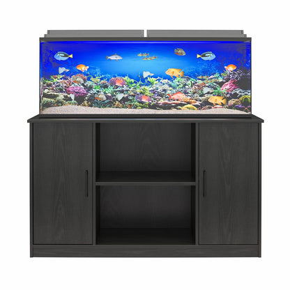 Ollie & Hutch Dory 55 Gallon Aquarium or Terrarium Tank Stand, Black Oak - WoodArtSupply