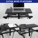VIVO Universal Wooden Laptop Treadmill Desk, Adjustable Ergonomic Notebook Mount Stand for Treadmills, Includes Mouse Pad and Wrist Support, Stand-TDML4 VIVO