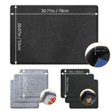 LAVIEVERT Jigsaw Puzzle Board with 6 Sorting Trays, Lightweight Portable Felt Puzzle Mat Puzzle Storage Puzzle Saver for Up to 1000 Pieces - Black LAVIEVERT