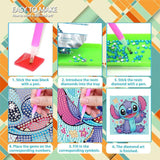 Sretoul 6 Pack Cartoon Diamond Art Kits for Kids- 6 Pack Small Diamond Art Painting, Arts and Crafts for Kids Ages 4-8-12 6X6 Inch Sretoul