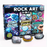 ArtSkills Rock Painting Kit with Geode, Mandala & Glow in The Dark Rock Painting, Arts and Crafts for Kids ArtSkills
