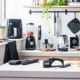 MasterChef Hand Mixer Electric, Handheld Egg Beater with Whisk Attachments and Dough Hooks, Stainless Steel Cake Accessories for Baking, Whipping Machine with Dishwasher Safe Parts, 6 Speed Settings MasterChef