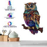 GuDoQi Wooden Puzzles for Adults, Owl Puzzle - Unique Shape Animal Wood Puzzle, Fun Challenging Wooden Jigsaw Puzzles Gifts, Perfect Family Game (8.3 x 11.7 inch, 144 Pieces) GuDoQi