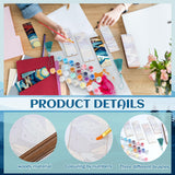 Kosiz 12 Pcs Mountain Paint by Numbers Kit for Adults Wood Bookmarks Painting Decor Mini Paint by Numbers Kits Tassels Blank Bookmarks Ornament for Small DIY Book Lovers Birthday Craft Gift 7x2 '' Kosiz