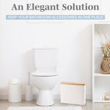 Lonbet - Toilet Paper Basket - Toilet Paper Storage - The Ultimate Bathroom Organizer - Bamboo Storage Basket, Toilet Paper Organizer Basket, Bathroom Accessories Holder - Toilet Paper Bin Lonbet