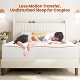 Yaheetech 12 Inch Queen Mattress 3 Foam Layer Cooling Gel Memory Foam Mattresses, Green Tea for Fresher Sleep, Medium Firm, CertiPUR-US Certified, No Fiberglass, Queen Size Mattress in a Box Yaheetech