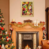 Christmas Diamond Painting Kits for Adults - 5D DIY Diamond Art Kits for Beginners, Winter Diamond Dots Art Crafts Great for Home Wall Decor and Holiday Gifts 12X16 Inch Apcufir