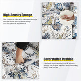 Consofa Upholstered Wingback Recliner Chair - Traditional Push Back Recliner Chair with Padded Seat, Fabric Floral Recliner Wingback Chair, Mid Century Modern Armchair for Living Room Consofa