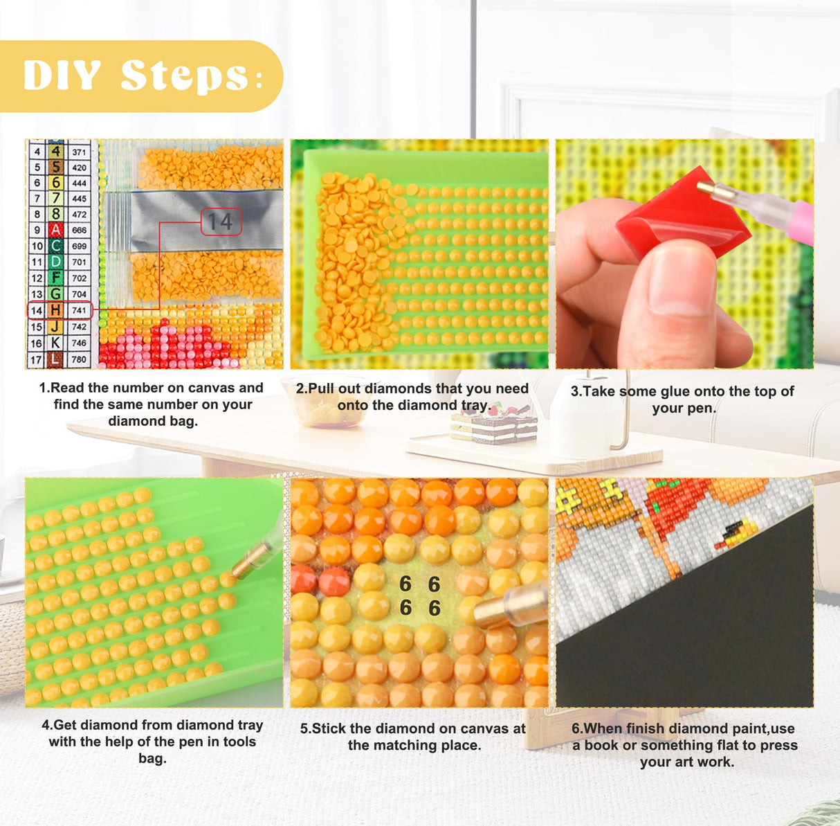 QENSPE Lion Diamond Painting,Diamond Art Kits for Adults,DIY 5D Round Full Drill Diamond Art for Beginners,Diamond Dots for Adults,Home Wall Decor 12x16 inch QENSPE